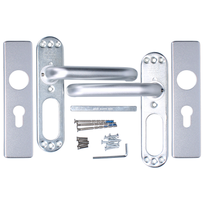 ZOO Return To Door Lever Handle On Euro Lock Backplate FD30/60