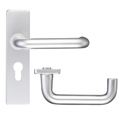 ZOO Return To Door Lever Handle On Euro Lock Backplate FD30/60