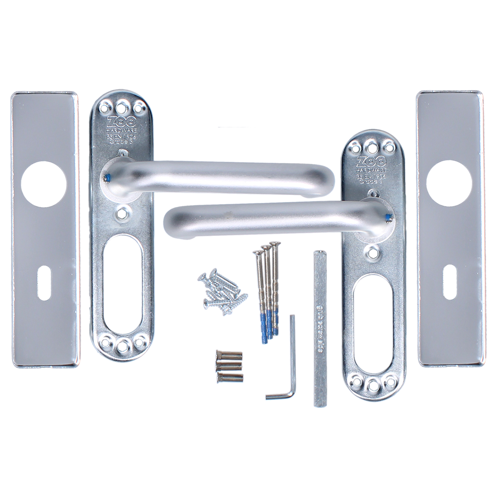 ZOO Return To Door Lever Handle On Lever Lock Backplate FD30/60