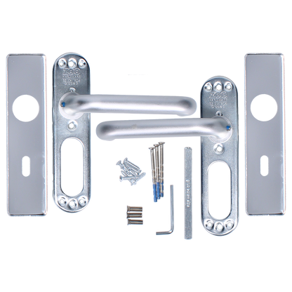 ZOO Return To Door Lever Handle On Lever Lock Backplate FD30/60