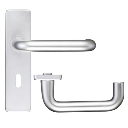 ZOO Return To Door Lever Handle On Lever Lock Backplate FD30/60