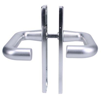 ZOO Return To Door Lever Handle On Latch Backplate FD30/60