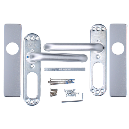 ZOO Return To Door Lever Handle On Latch Backplate FD30/60