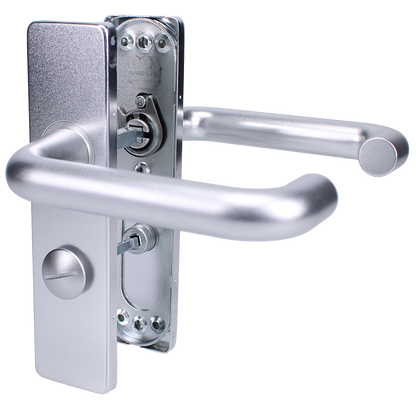 ZOO Return To Door Lever Handle Bathroom Privacy Backplate FD30/60