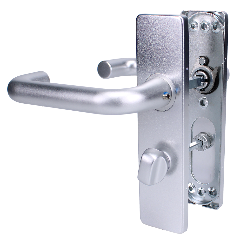 ZOO Return To Door Lever Handle Bathroom Privacy Backplate FD30/60