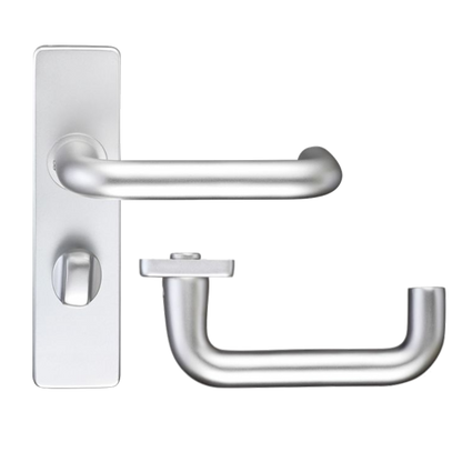 ZOO Return To Door Lever Handle Bathroom Privacy Backplate FD30/60